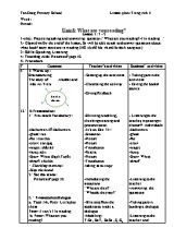 Giáo án Tiếng anh lớp 5 - Unit 8 What are you reading - Trường Tiểu học Tân Đông